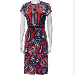 Mary Katrantzou Printed Silk Sheath Dress | Size 6